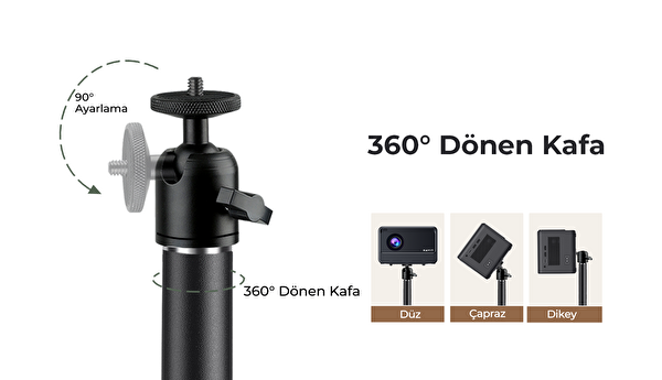 Havit PA305 Ayaklı Projeksiyon Tripod 90 - 135 CM Ayarlanabilir Yükseklik Karbon Çelik