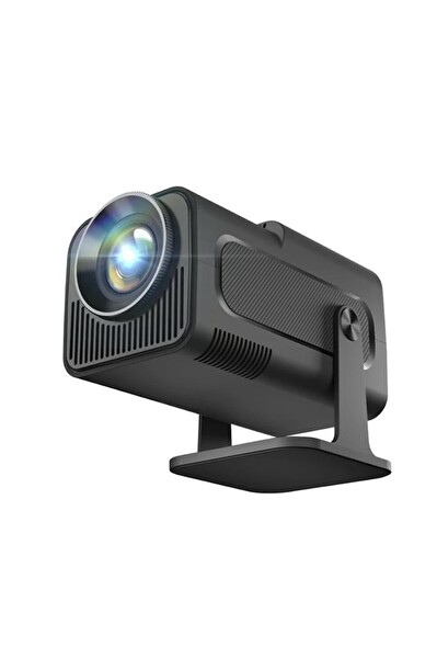 Torima HY320 Siyah Taşınabilir Sinema Projektörü 4K 1080P Ev Sineması Bluetooth Android Akıllı Projeksiyon Wi-Fi