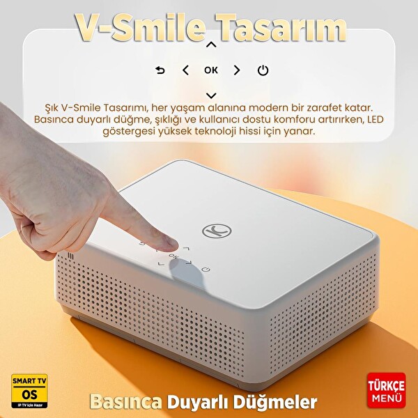 Vankyo Leisure L570B Smart TV 4K Destekli Projeksiyon Cihazı - Auto Focus - Auto Keystone - 6G WiFi+5.2 Bluetooth