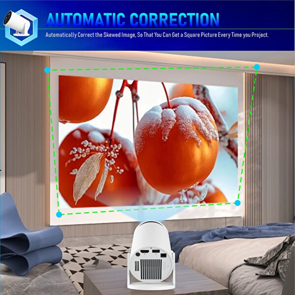 Elinux HY300 PRO + Akıllı Android 14 Projektör Cihazı - H726