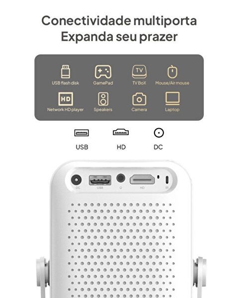 Byintek Vevshao A15 250 ANSI Wi-Fi Android Projeksiyon Cihazı