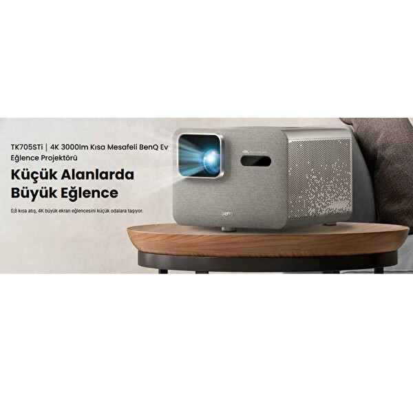 BenQ TK705STi 4K Kısa Mesafe Ev Sinema Projeksiyon Cihazı