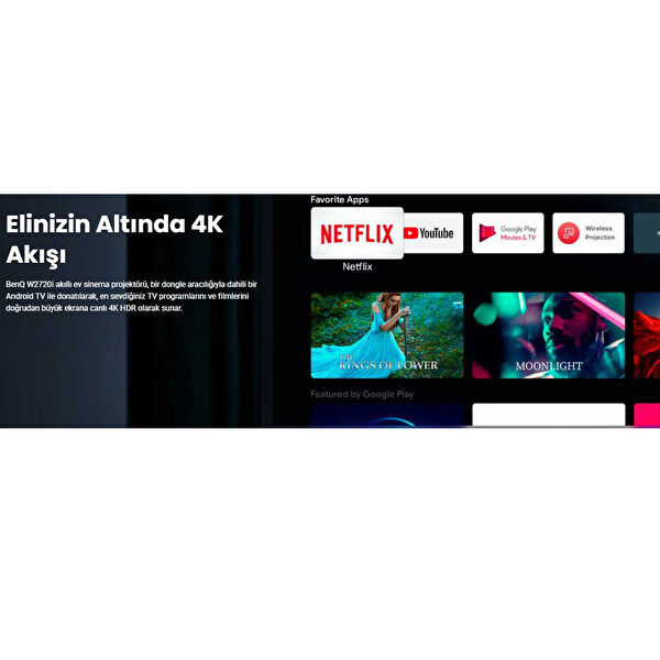 BenQ W2720i 4K LED Ev Tipi Sinema Android Projeksiyon Cihazı