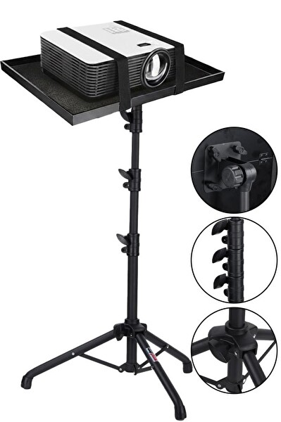 Lastvoice LP-20 Ayarlanabilir Yüksek Kaliteli Projeksiyon Standı Sehpası 70-160 Cm Yükseklik Ayarlı