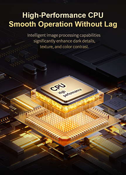 Elinux TS7 Android 13 90 Derece Gimbal Tripod 720P Çözünürlük 230 ANSI Lümen Wi-Fi 6 Bluetooth 5.4 Beyaz Projeksiyon Cihazı