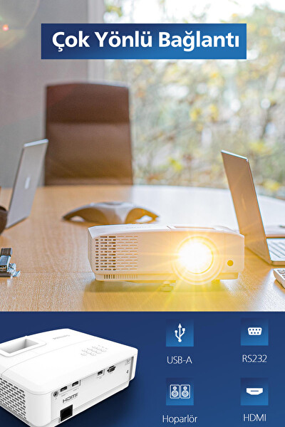 Philips ProPix PRX850/INT 850 İş Projektörü Projeksiyon Cihazı - Beyaz