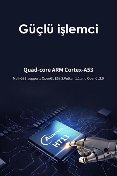 Başkenttekno HY300 Lite Taşınabilir Sinema Projektörü Ev Sineması Bluetooth Android 11 Wifi Akıllı Projeksiyon