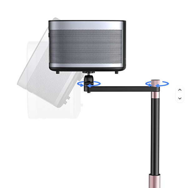 Ayex Projektör Stand C - Yükseklik Ayarlı Metal Projektör Standı - 91-123 CM Siyah