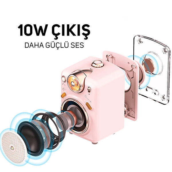 Divoom Fairy-Ok Karaoke Mikrofonlu FM Radyolu Taşınabilir Yeşil Bluetooth Hoparlör