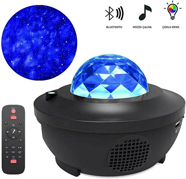 Zenon Smart Starry Projektör 7 Farklı Ambiyans Bluetooth Hoparlör