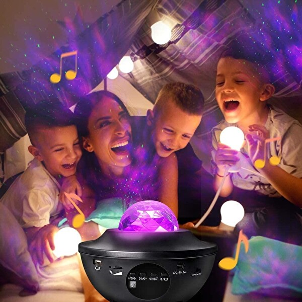 Zenon Smart Starry Projektör 7 Farklı Ambiyans Bluetooth Hoparlör