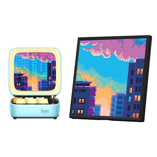 Divoom Ditoo Pro Mavi Bluetooth Hoparlör Ve Pixoo-64 LED Ekran Seti