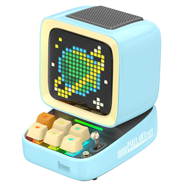 Divoom Ditoo Pro Mavi Bluetooth Hoparlör Ve Pixoo-64 LED Ekran Seti