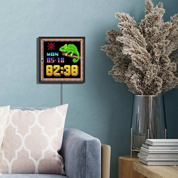 Divoom Ditoo Pro Mavi Bluetooth Hoparlör Ve Pixoo-64 LED Ekran Seti