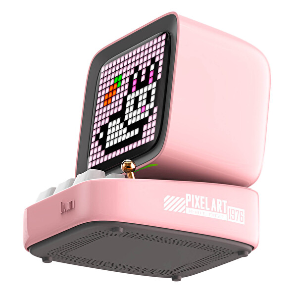 Divoom Ditoo Pro Pembe Bluetooth Hoparlör Ve Pixoo-64 LED Ekran Seti