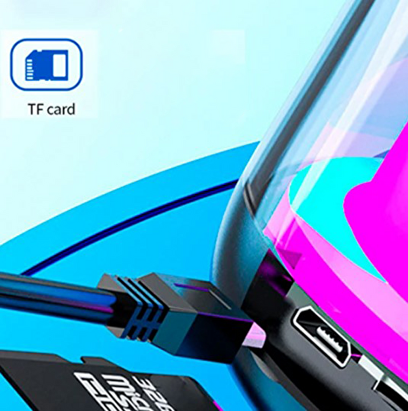 Dvip Q1 360 Ambiyans Aydınlatma TF/Sd Kart HiFi Taşınabilir Sound Bluetooth Hoparlör