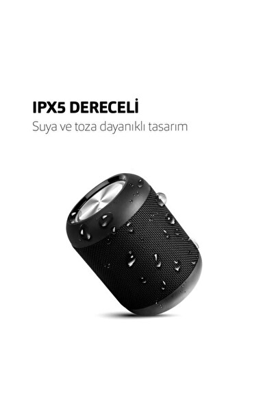 Ttec 2BH07 Dynamite Pasif Radyatörlü IPX5 Ayarlanabilir Led Işıklı Kablosuz Bluetooth 5.0 Hoparlör