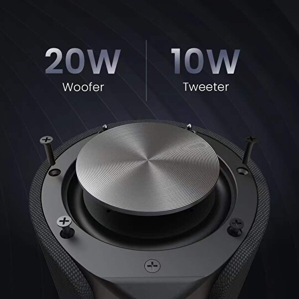 HiFuture Ripple BT 5.3 30W IPX7 Taşınabilir Stereo Kırmızı Bluetooth Hoparlör