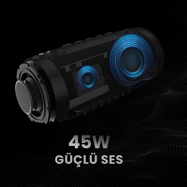 HiFuture Gravity RGB BT 5.3 45W IPX7 Taşınabilir Stereo Siyah Bluetooth Hoparlör