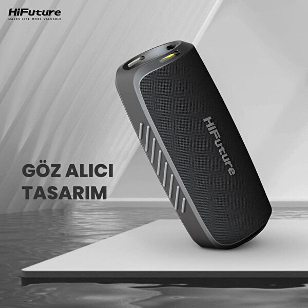 HiFuture Gravity RGB BT 5.3 45W IPX7 Taşınabilir Stereo Siyah Bluetooth Hoparlör