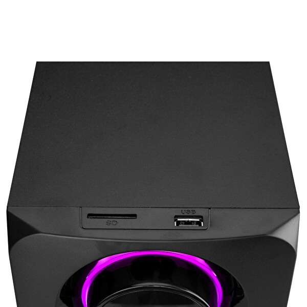 Mikado MD-221BT 2 1 40W Siyah USB TF Cart FM Bluetooth Hoparlör