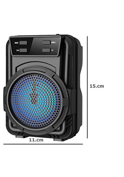 Torima GTS-1346 RGB Ledli USB-TF-FM Radyo Bluetooth Hoparlör