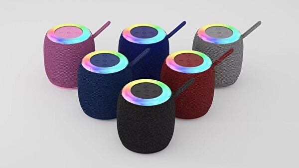 Torima D10 Taşınabilir RGB Ledli USB-FM Radyo Siyah Bluetooth Hoparlör