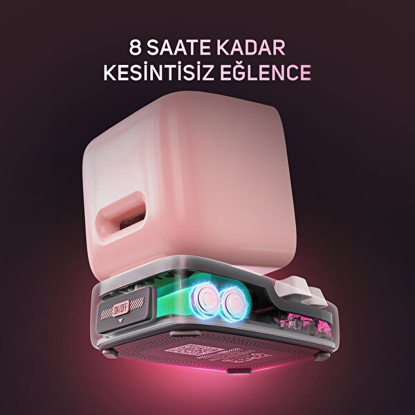 Divoom Ditoo Pro Pembe Bluetooth Hoparlör ve Pixoo Max Led Ekran Seti