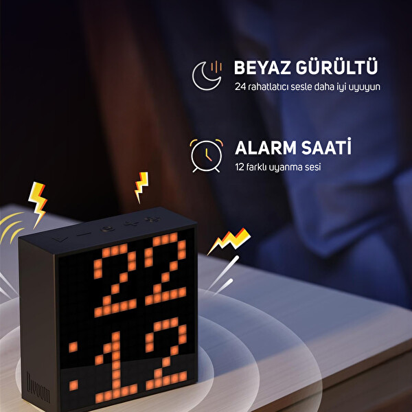 Divoom Timebox Evo Bluetooth Hoparlör ve Times Gate Dijital Led Ekran Seti