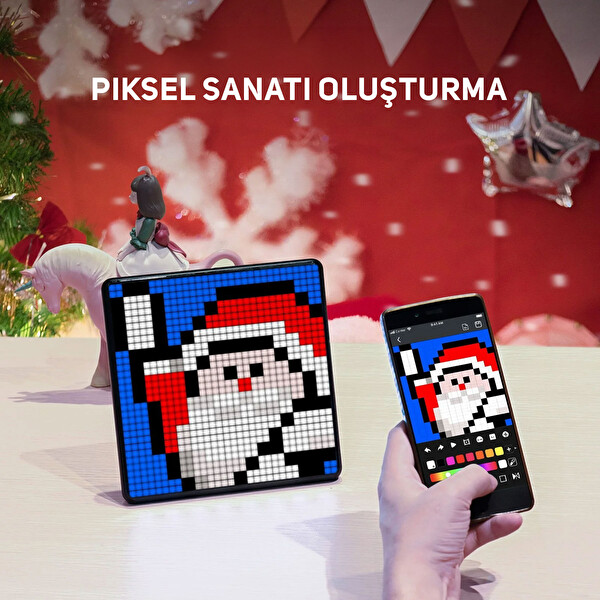 Divoom Ditoo Pro Yeşil Bluetooth Hoparlör ve Pixoo Max Led Ekran Seti