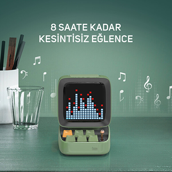 Divoom Ditoo Pro Yeşil Bluetooth Hoparlör ve Pixoo Led Ekran Seti