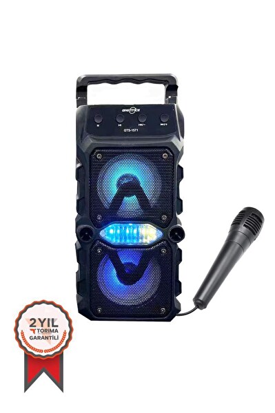 Torima GTS-1571 Mikrofonlu Siyah Bluetooth Hoparlör