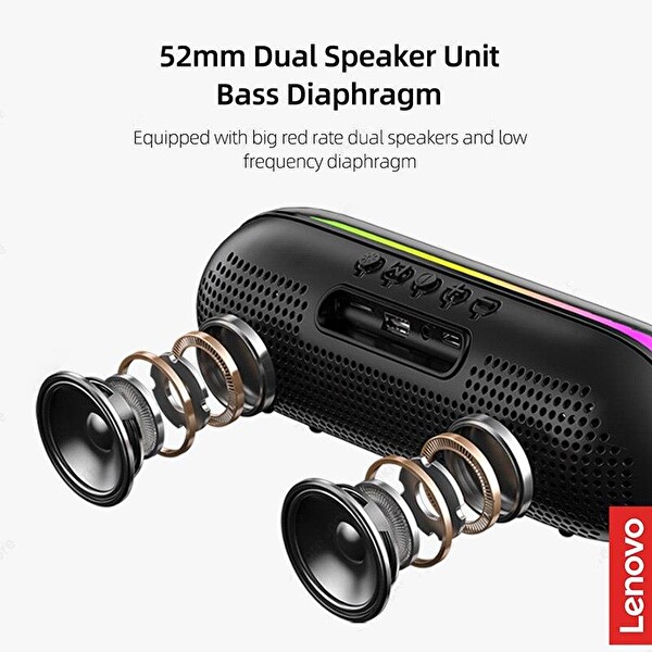 Lenovo TS40 Pro Kablosuz Renkli Taşınabilir Bluetooth Hoparlör