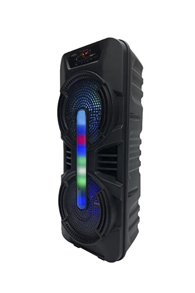 Torima GTS-1702 Taşınabilir Mikrofonlu RGB Işıklı Siyah Bluetooth Hoparlör