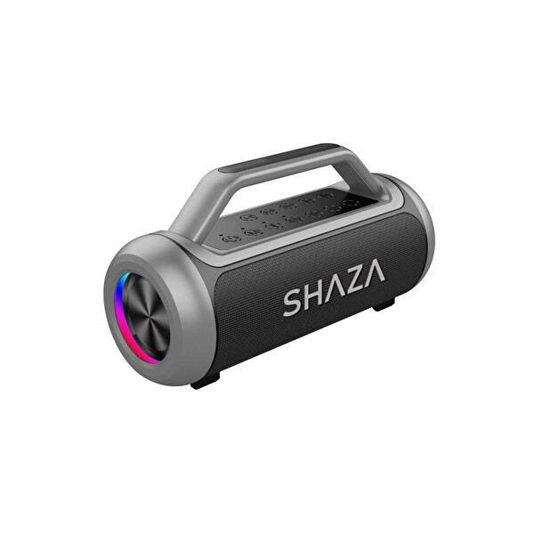 Shaza SS4503/GR 80W Kablosuz Çift Mikrofon Dahili DSP RGB Ledli Bluetooth Hoparlör
