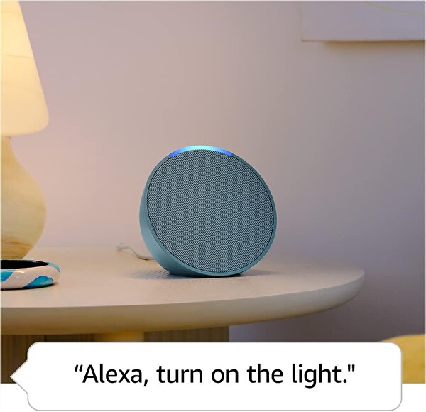 Amazon Echo Pop Tam Ses Kompakt Akıllı Hoparlör - Deniz Mavisi