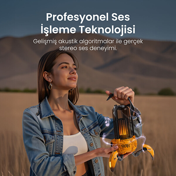 GravaStar Süpernova Sarı Özel Seri 25W Bluetooth Hoparlör