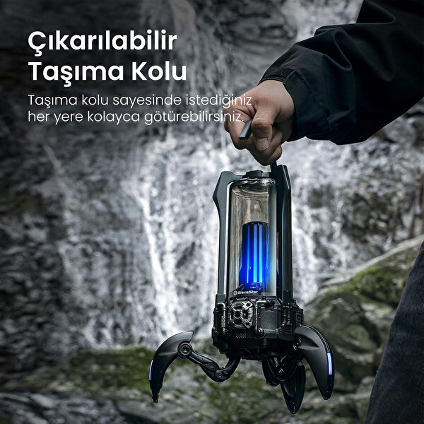 GravaStar Süpernova Siyah Led Işıklı 25W Bluetooth Hoparlör