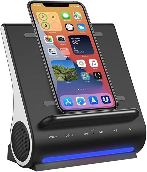 Azpen Hızlı Şarjlı Kablosuz Şarj Cihazı Bluetooth Premium Hoparlörler