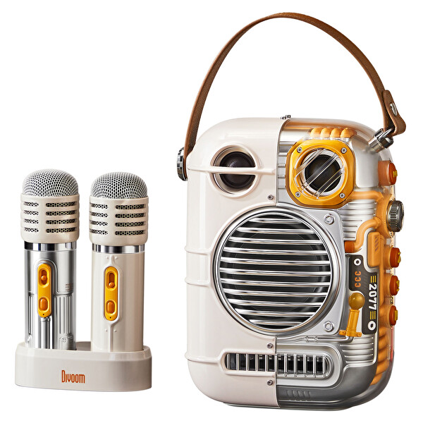 Divoom Spark Pro Çift Karaoke Mikrofonlu 80W Bluetooth Hoparlör