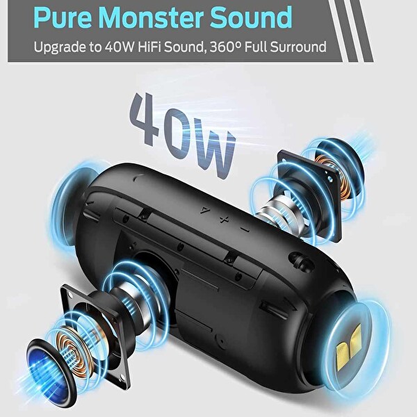 Monster Audio Superstar S320 Taşınabilir Kablosuz Bluetooth Hoparlör 40W