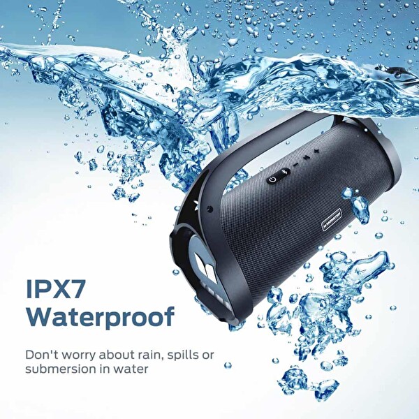 Monster Audio Adventurer Max Boombox Çift Subwoofer'lı IPX7 Su Geçirmez Bluetooth Hoparlör 100W