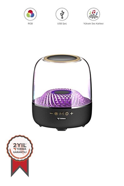 Torima D33 Taşınabilir Kablosuz Siyah Bluetooth Hoparlör