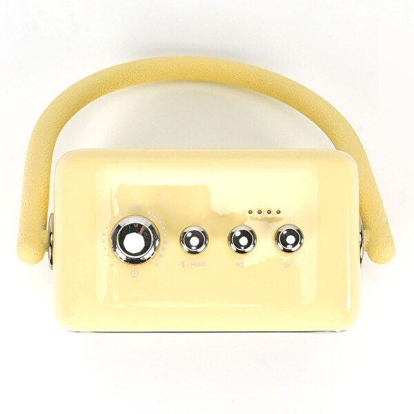 Divoom SongBird-SE Sarı Çift Mikrofonlu 18W Bluetooth Hoparlör