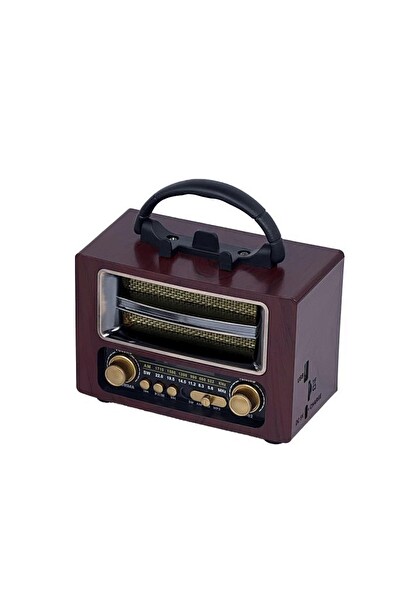 Torima NS-02 Brown Nostaljik Radyo Bluetooth Hoparlör