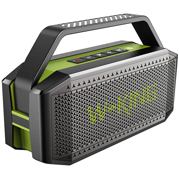 W-King D9-1 Bluetooth Hoparlör 100W Boombox 40S Dinleme IPX6 Kablosuz Stereo TWS Ses Bombası Yeşil