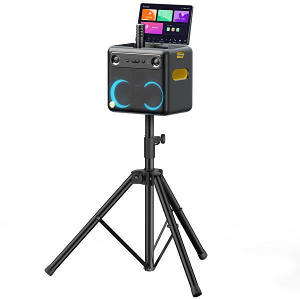 Ikarao Partybox Hoparlör Standlı Break X2 600W Karaoke Bluetooth Hoparlör Seti