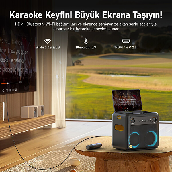 Ikarao Partybox Break X2 600W Karaoke Bluetooth Hoparlör Seti