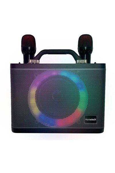 Hometech Mikrofonlu Karaoke Hoparlörü Siyah