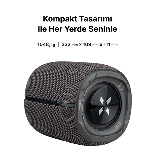 Xenon Smart Kablosuz Bluetooth Hoparlör RGB Işıklı 10W TWS Ses Bombası X6702